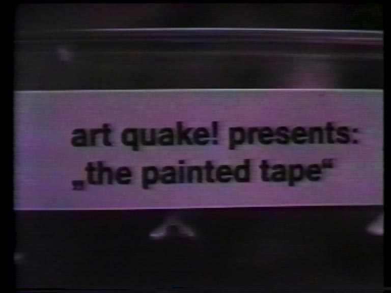 videogalerie Mike Steiner, art quake! the painted tape