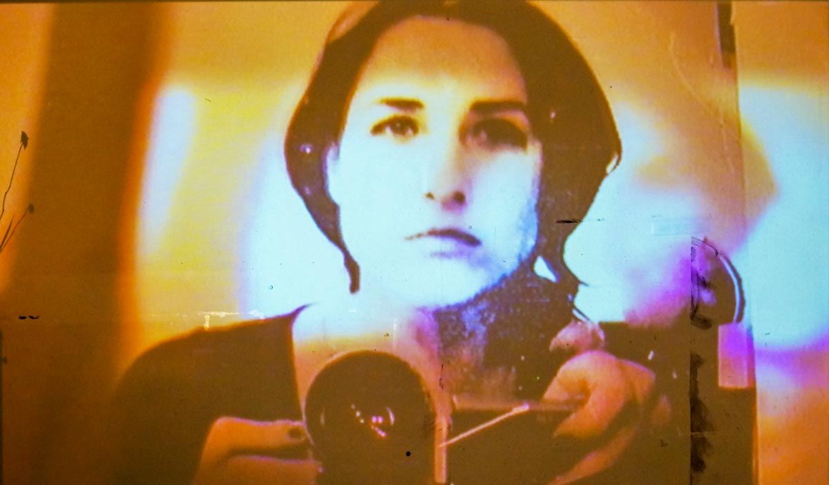 Girl with a Video Camera (II), interactive video installation by André Werner. #4 of 