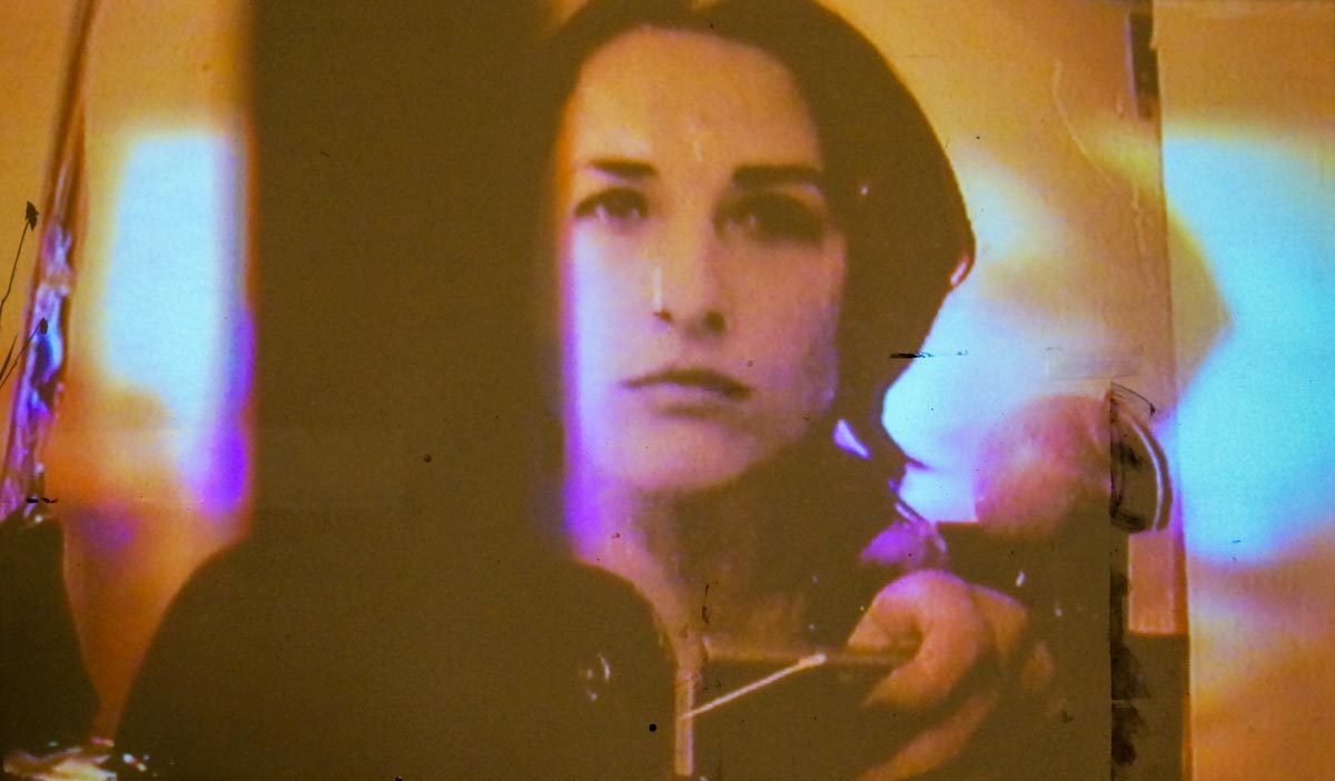 Girl with a Video Camera (II), interactive video installation by André Werner. #4 of 