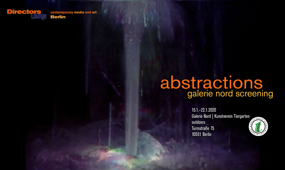ABSTRACTIONS, Directors Lounge screening at galerie nord
